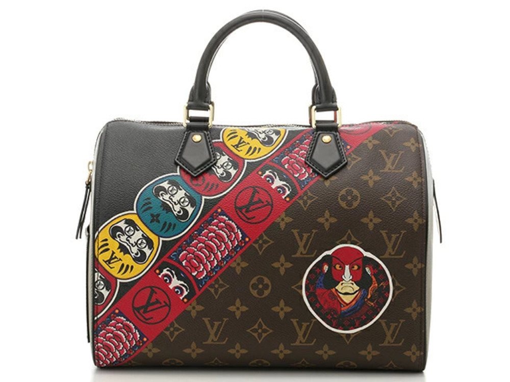 LOUIS VUITTON Speedy Handbag Kabuki Kansai Yamamoto Limited Edition Monogram Epi
